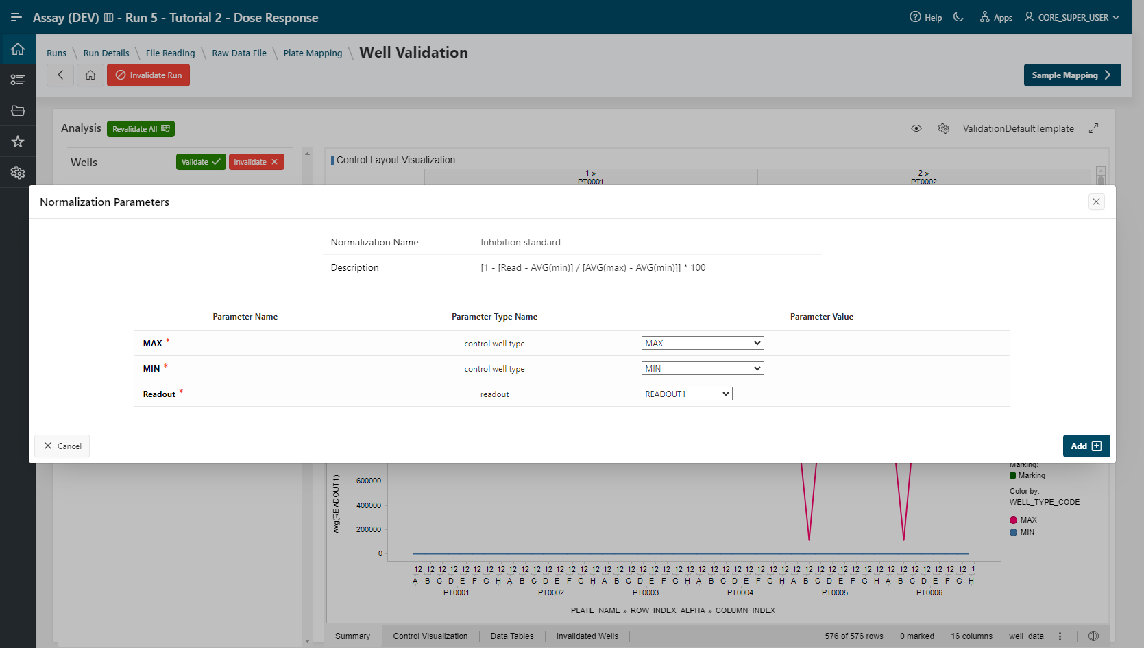 Well Validation step: Add normalization(s)